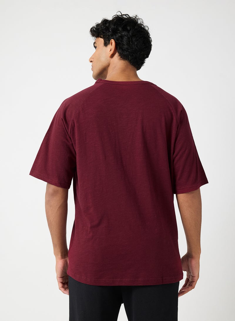 TOMMY HILFIGER Textured Raglan Sleeve Lounge T-Shirt - Image 2